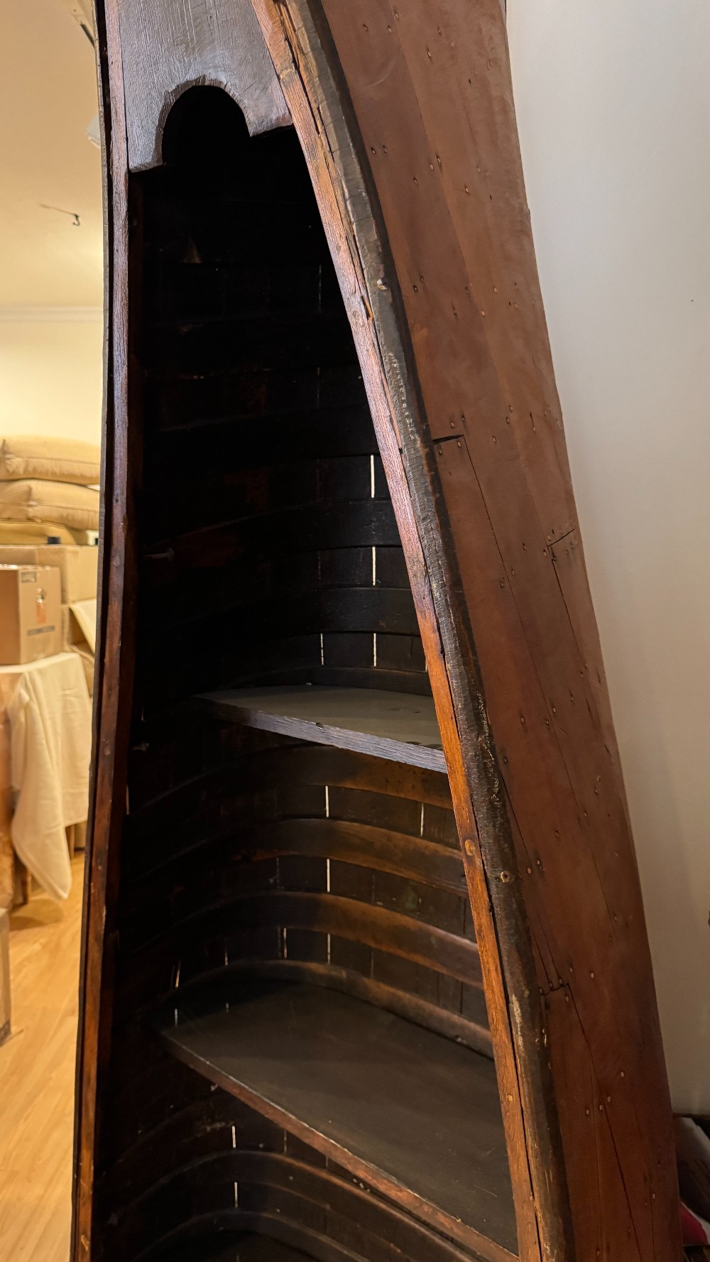 Wooden Canoe Bookshelf