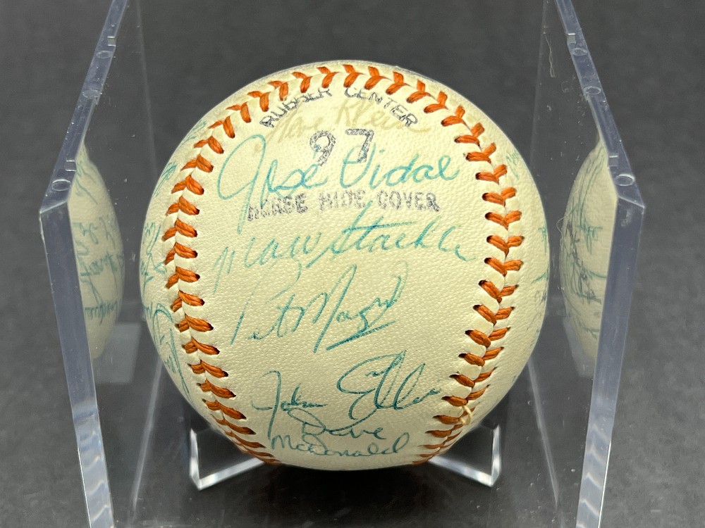 1969 Syracuse Chiefs Multi-Signed Baseball (List of Names in Description), JSA