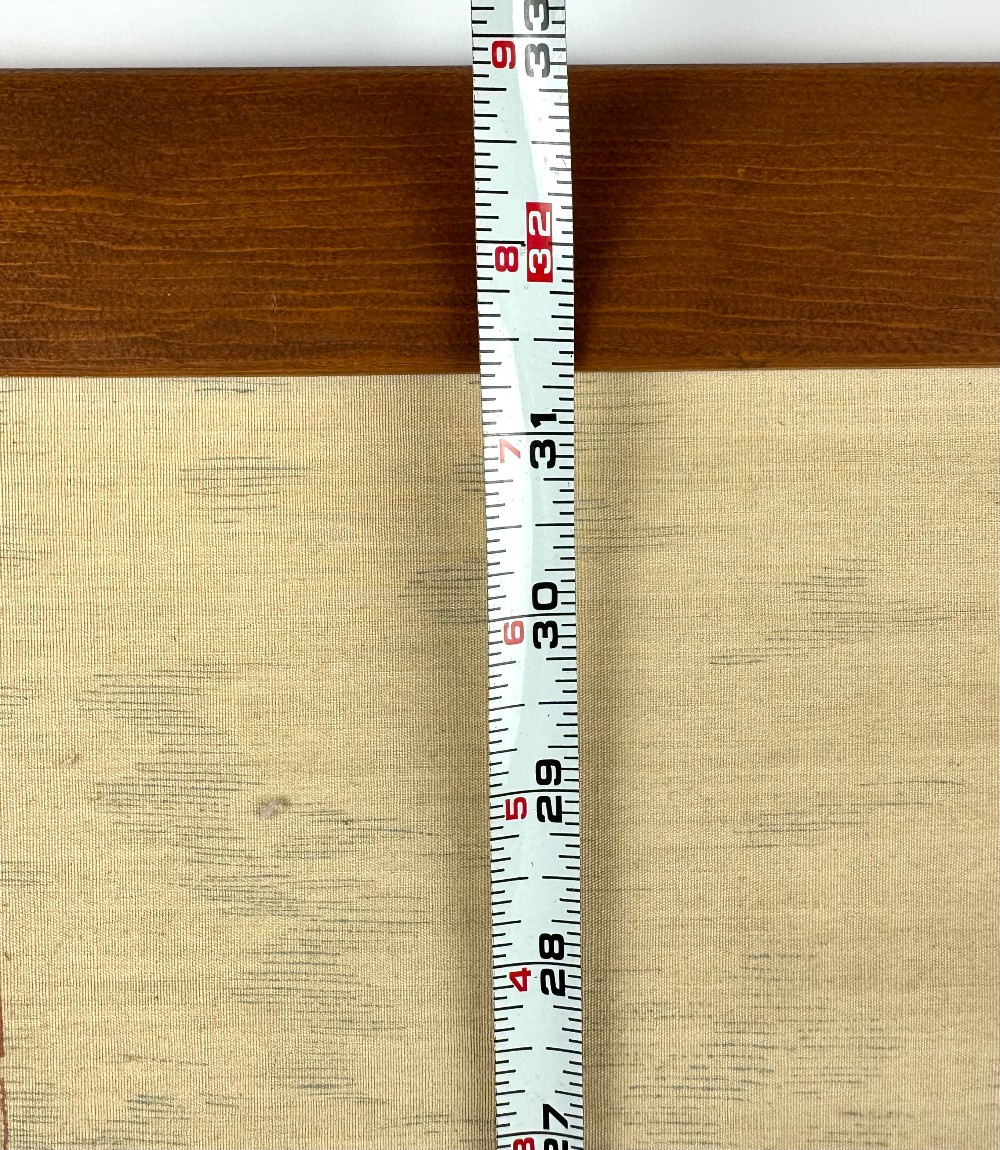 Vintage mid-century European street scene textile print on cotton fabric, circa early–mid 1950s