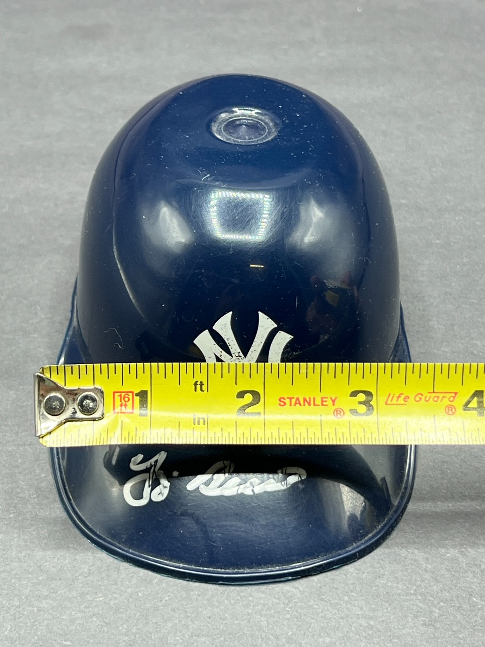 Unknown Player Signed Miniature NY Yankees Helmet