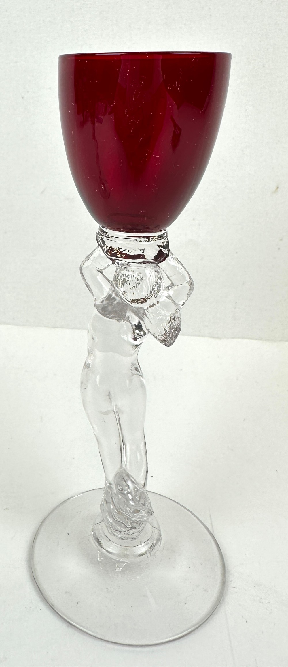 Cambridge Carmen (Red) Nude Stem Brandy / Cordial Glasses 1oz