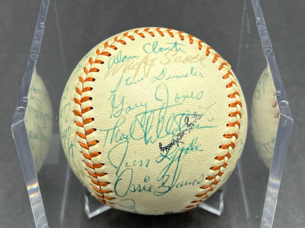 1969 Syracuse Chiefs Multi-Signed Baseball (List of Names in Description), JSA