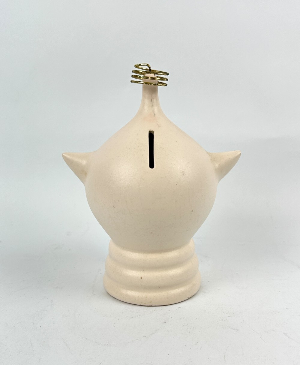 Vintage Mid Century Space Pixie Head Coin Bank