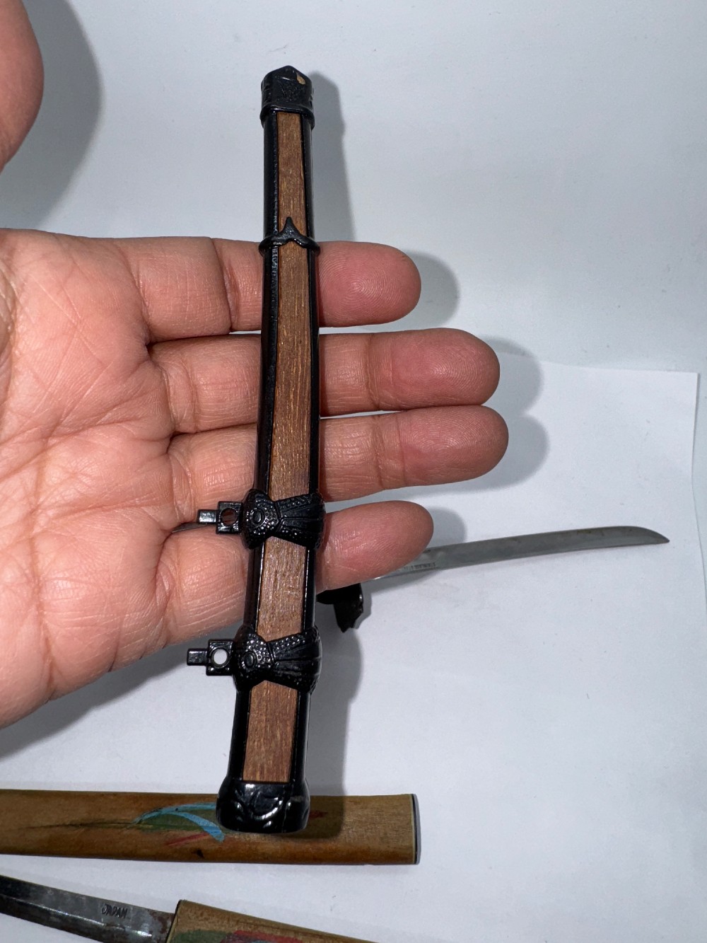 Lot of Two Japanese Sword Letter Openers - Stainless Steel Japan