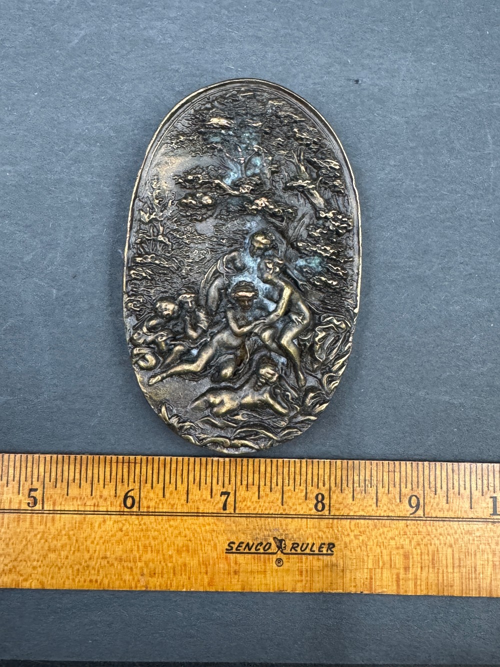 Art Nouveau 1974 Bergamot Brass Works Belt Buckle