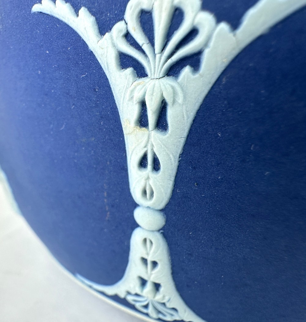 Antique Wedgwood Blue Jasperware Bowl