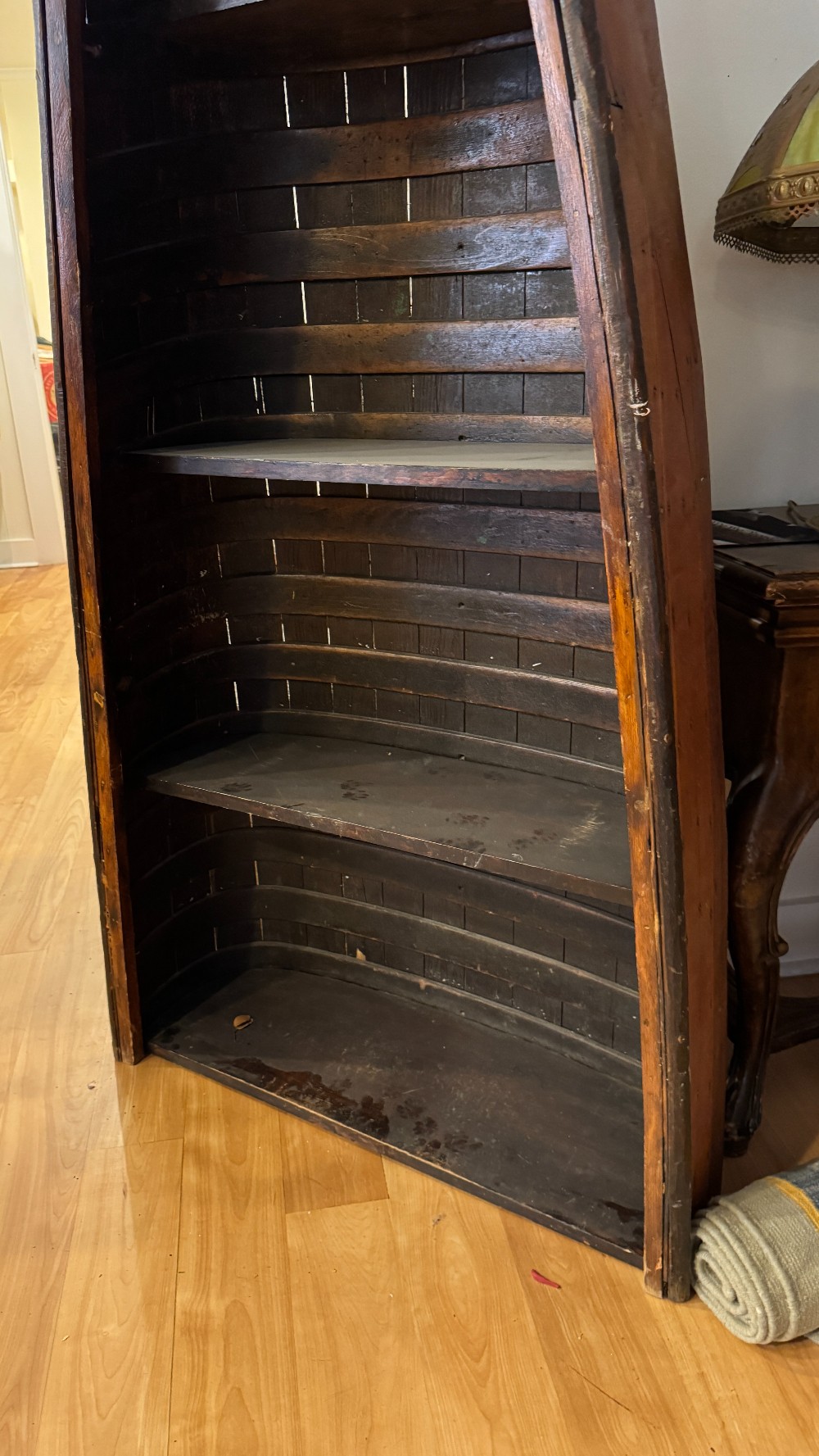 Wooden Canoe Bookshelf