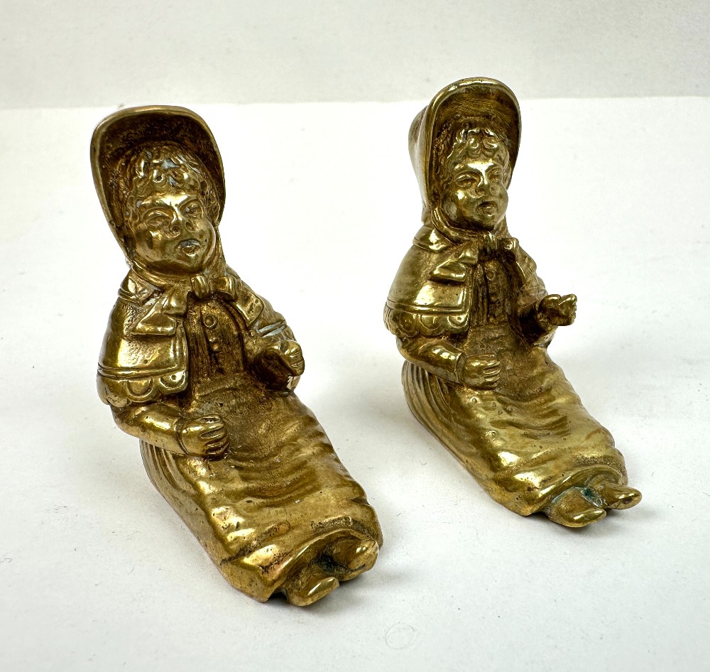 Set of 4 Antique Brass/Bronze Figurines