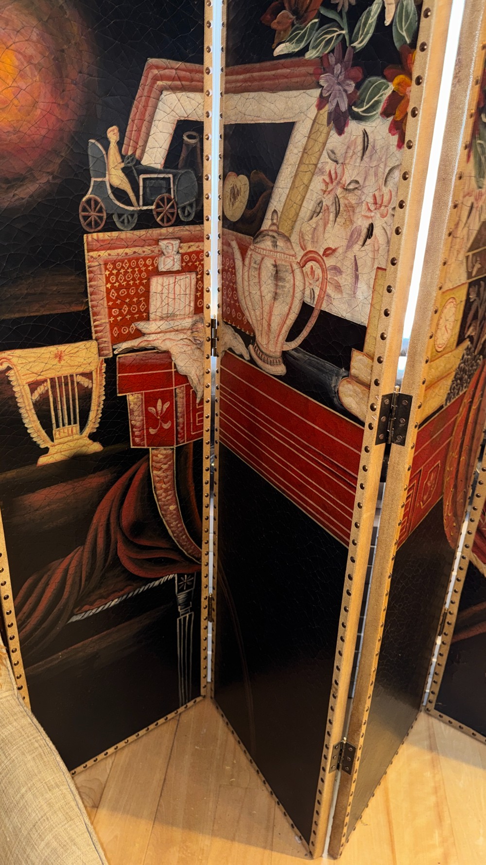 Four Panel Folding Screen/Divider