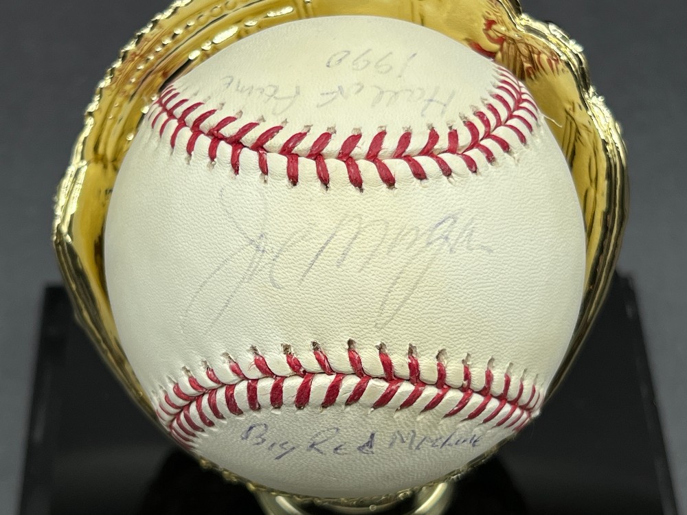 Joe Morgan Autographed Baseball “Big Red Machine, Hall of Fame 1990”, Sports Gallery With COA