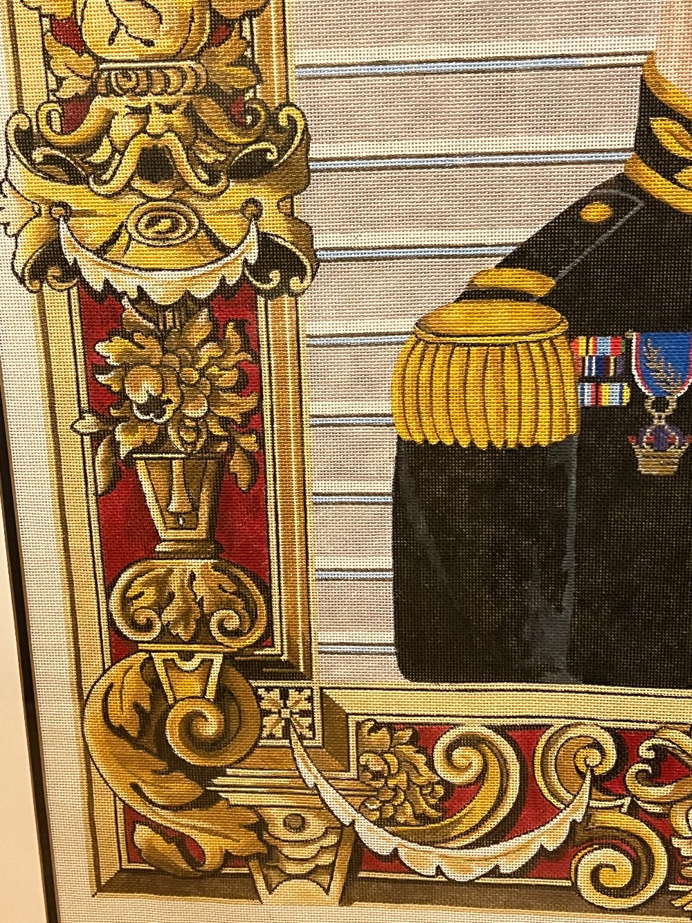 Framed San Francisco Military Pet Portrait Tapestry