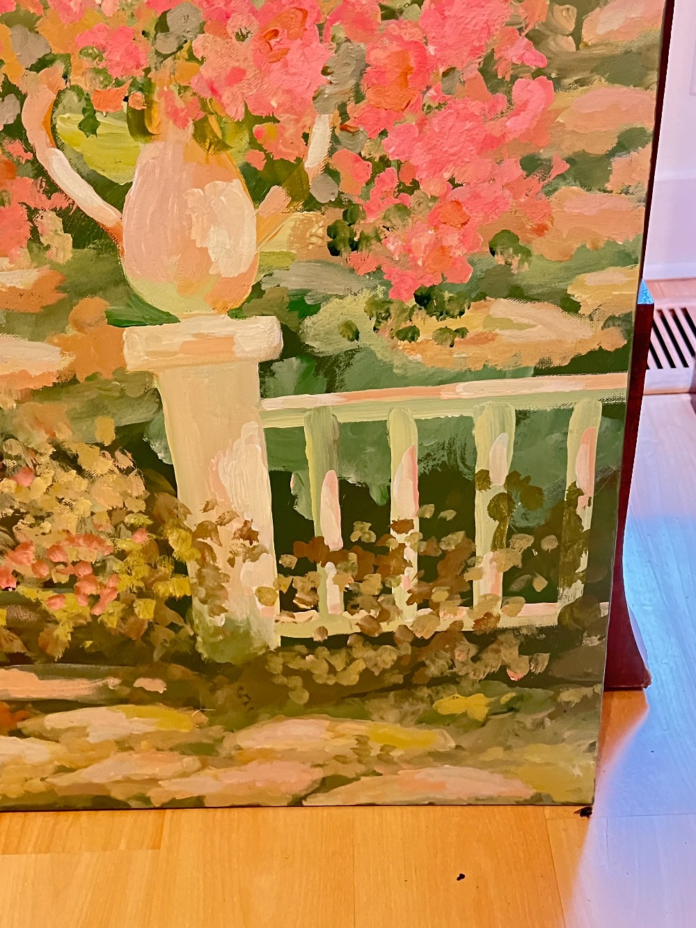 Painting of Children Playing By Virginia Knight