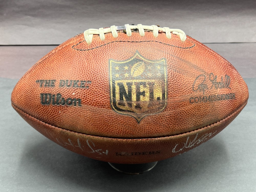 Multisigned NFL Football (Unknown Players), 