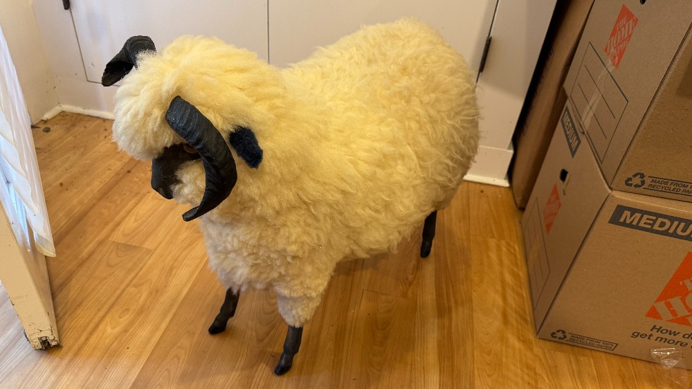 Sheep Footstool/Sculpture