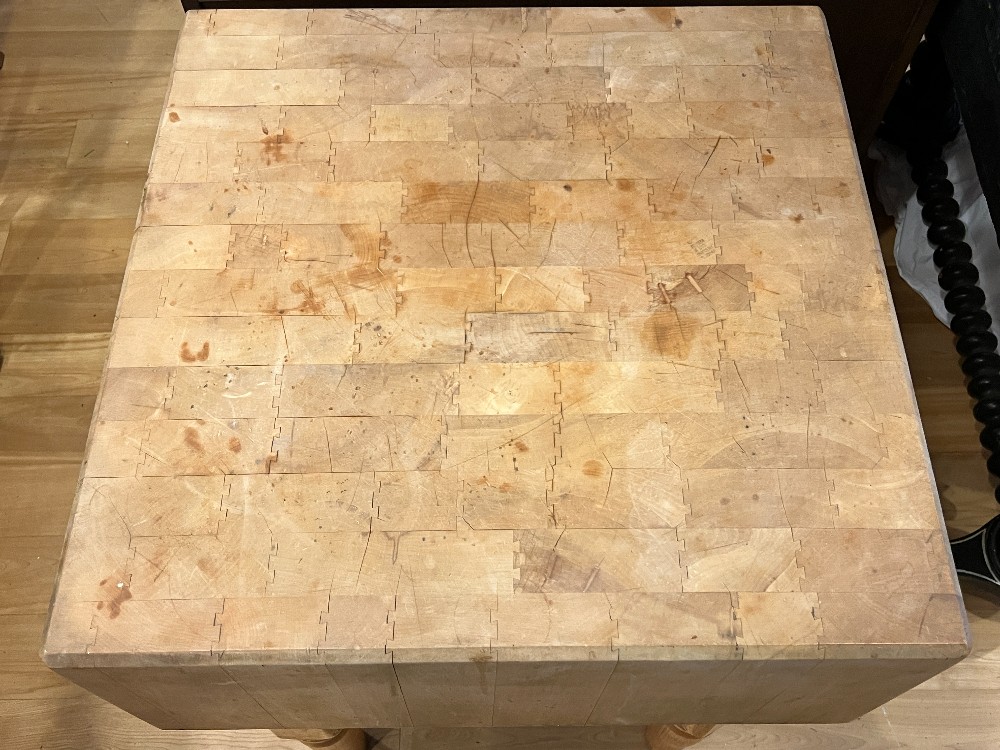 Wooden Square Chopping Block