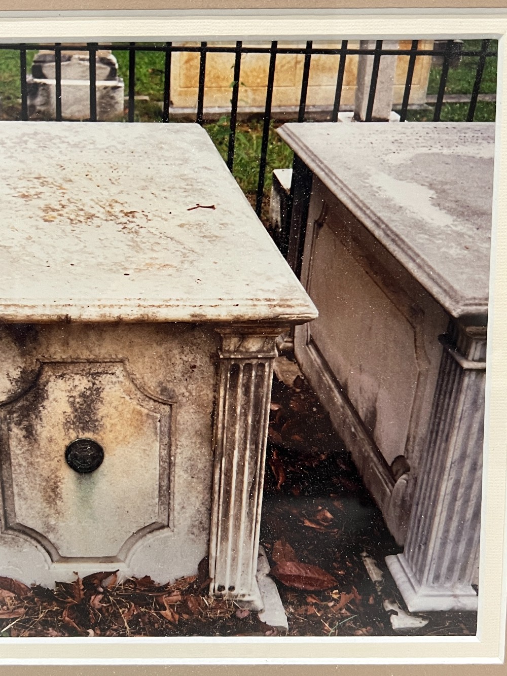 Framed Photocopy of John Marshall’s Grave