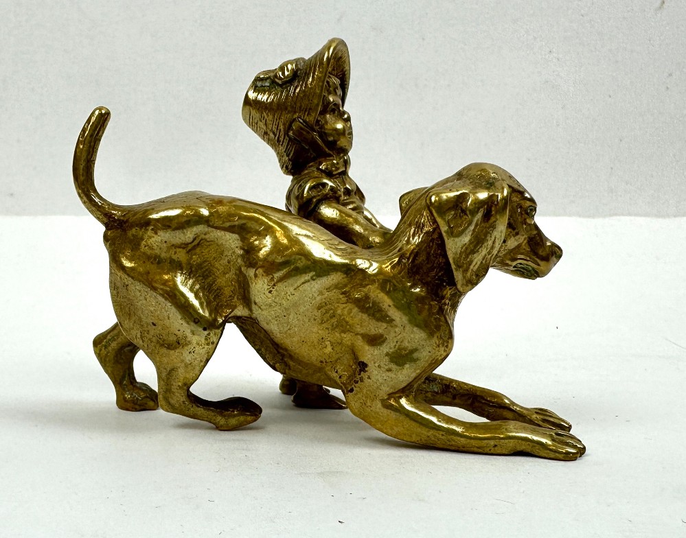 Set of 4 Antique Brass/Bronze Figurines