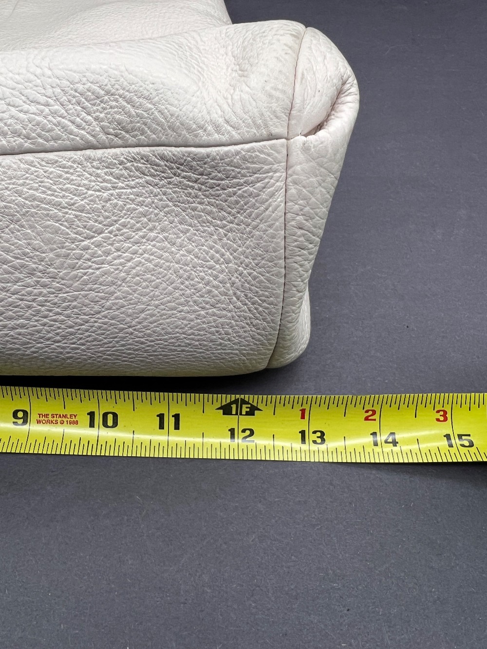Coach Off-White Pebbled Leather Purse