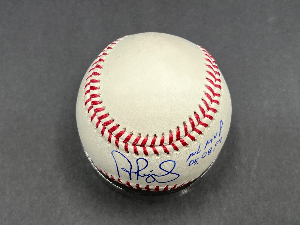 Albert Pujols Autographed Baseball “NL MVP ‘05, ‘08, ‘09”, MLB