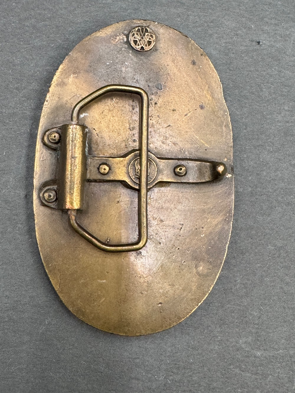Art Nouveau 1974 Bergamot Brass Works Belt Buckle