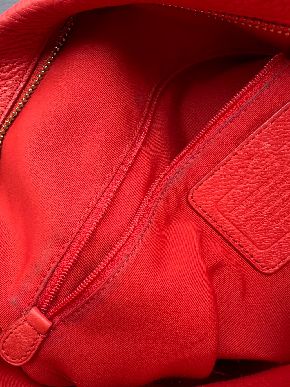 Coach Isabelle Burnt Orange Pebbled Leather Burnt Orange