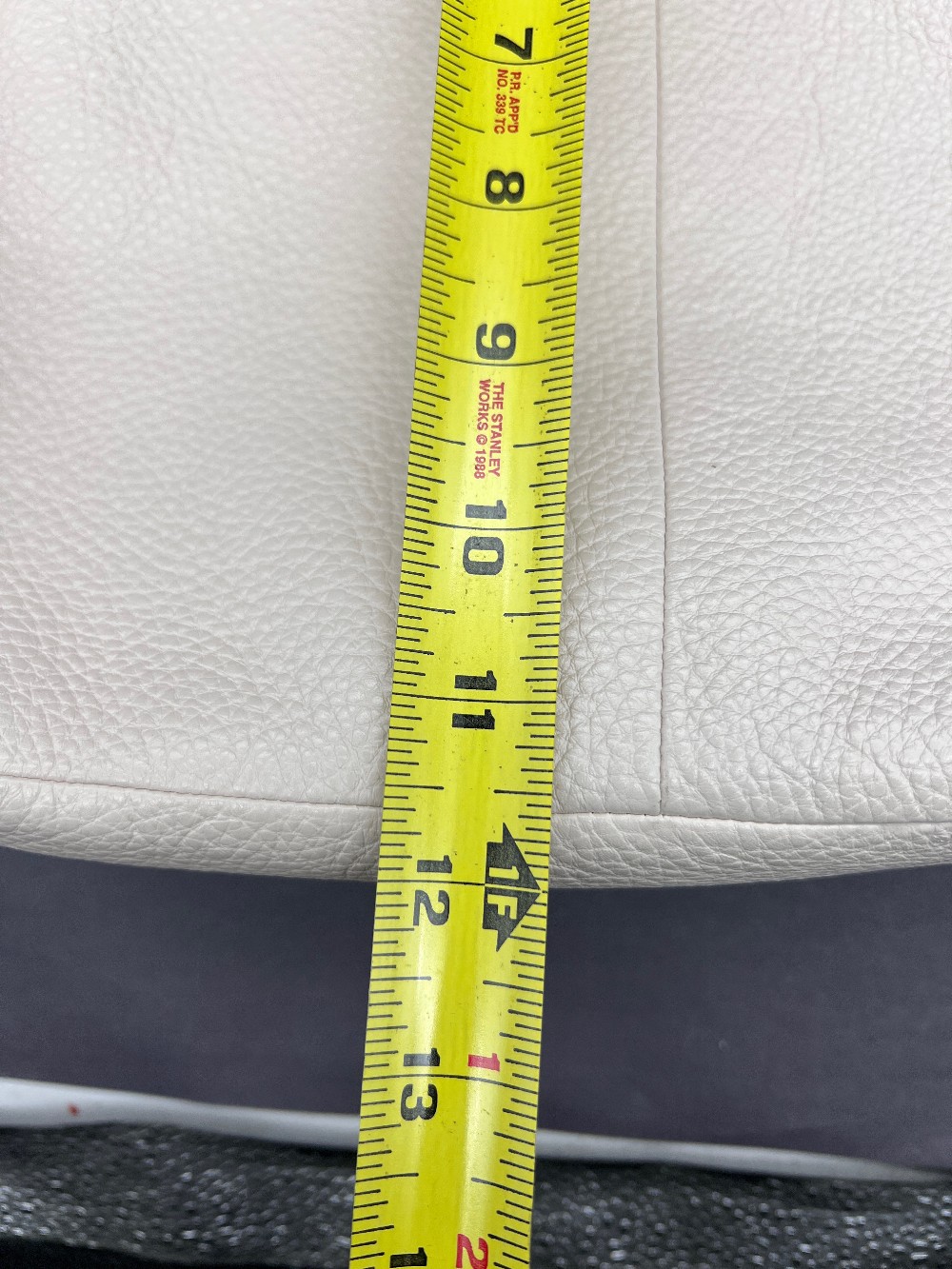 Coach Off-White Pebbled Leather Purse