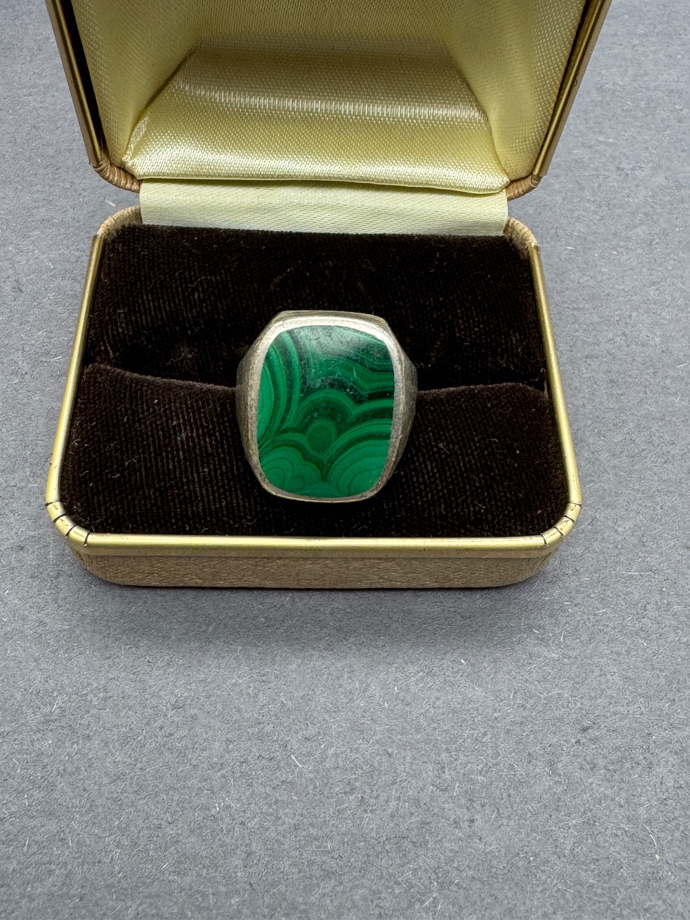 Malachite Sterling Ring
