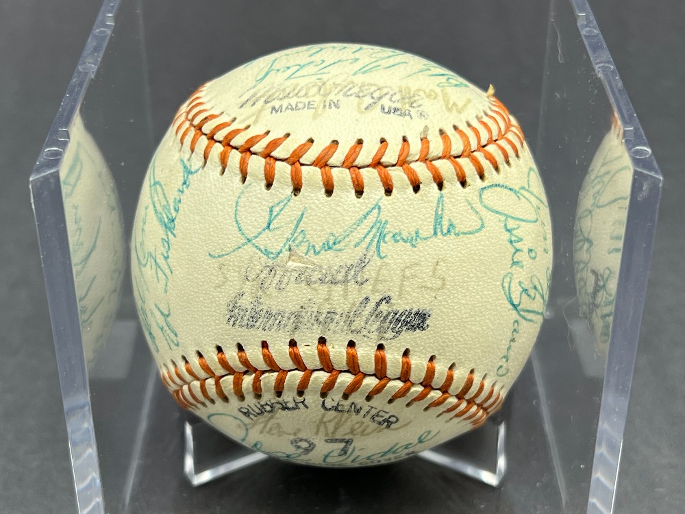 1969 Syracuse Chiefs Multi-Signed Baseball (List of Names in Description), JSA
