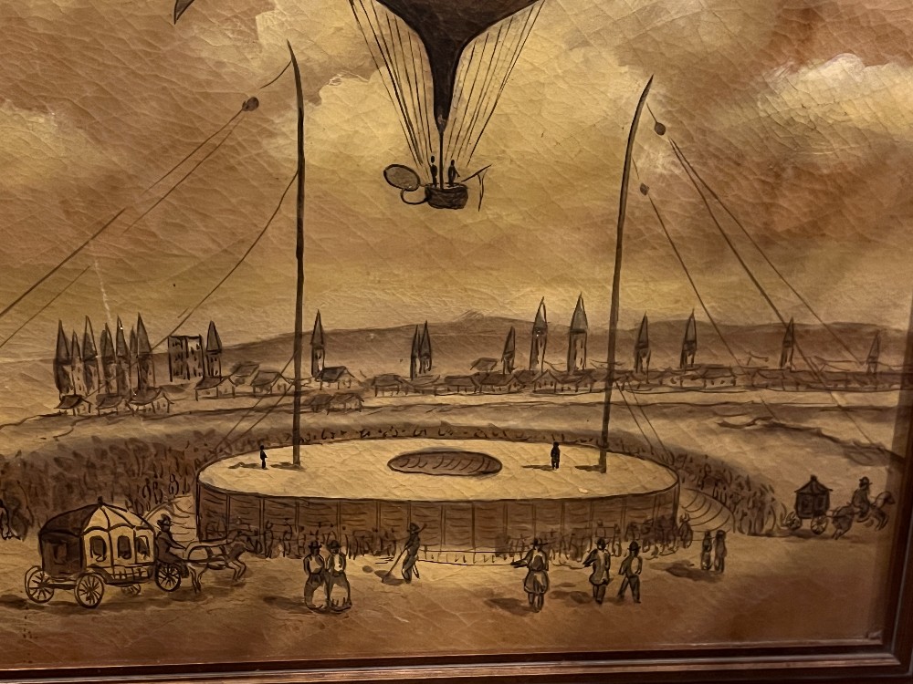 Framed Hot Air Balloon Painting?