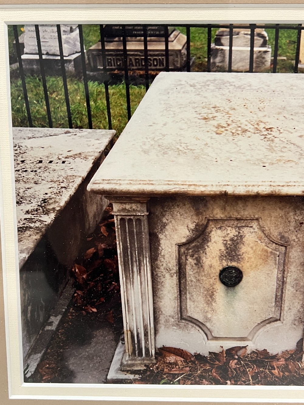 Framed Photocopy of John Marshall’s Grave