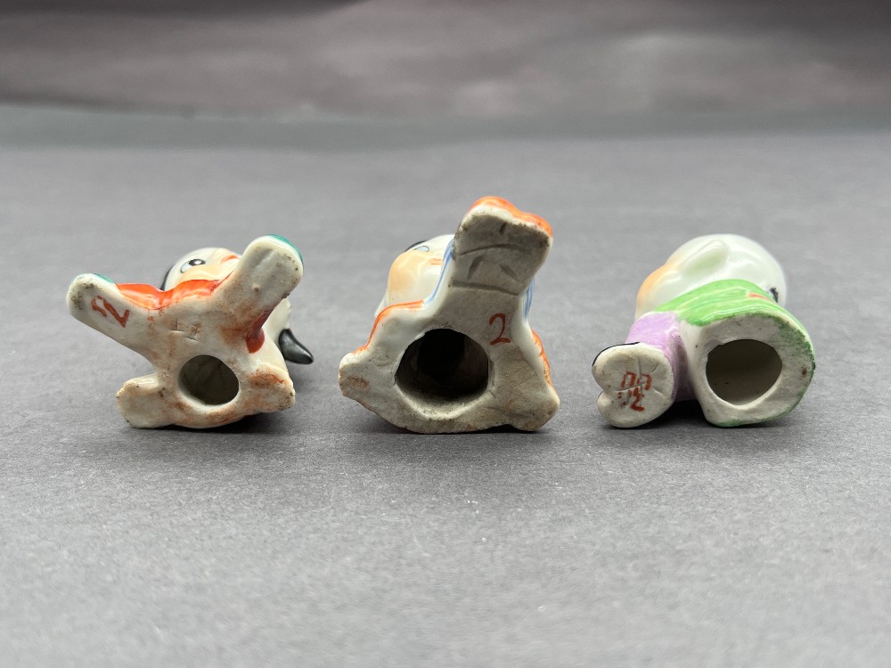 Vintage 1950s Porcelain Figurines, Hand-Painted Children - Set of 3