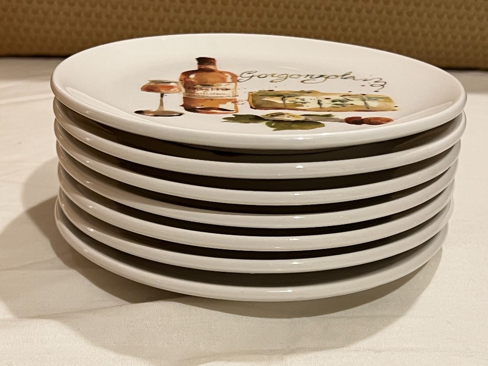 Lot of Effetti Wine and Cheese Plates