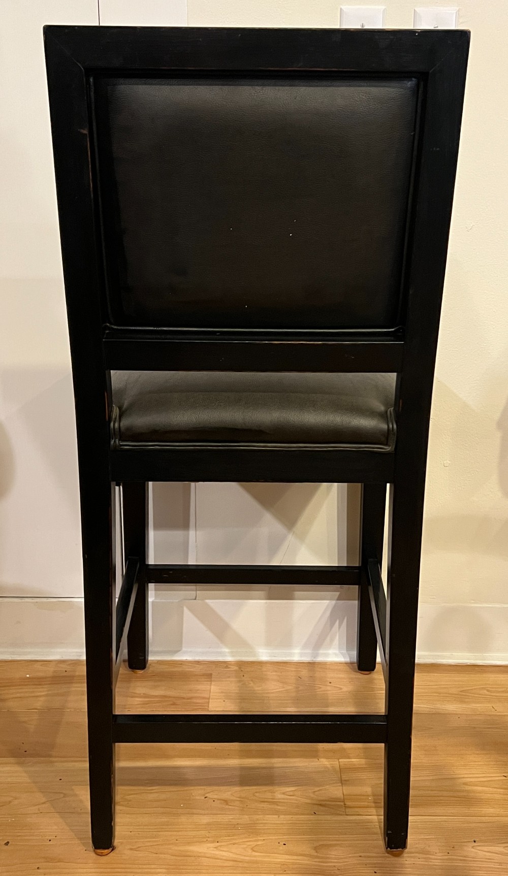 Black Upholstered Bar Stool