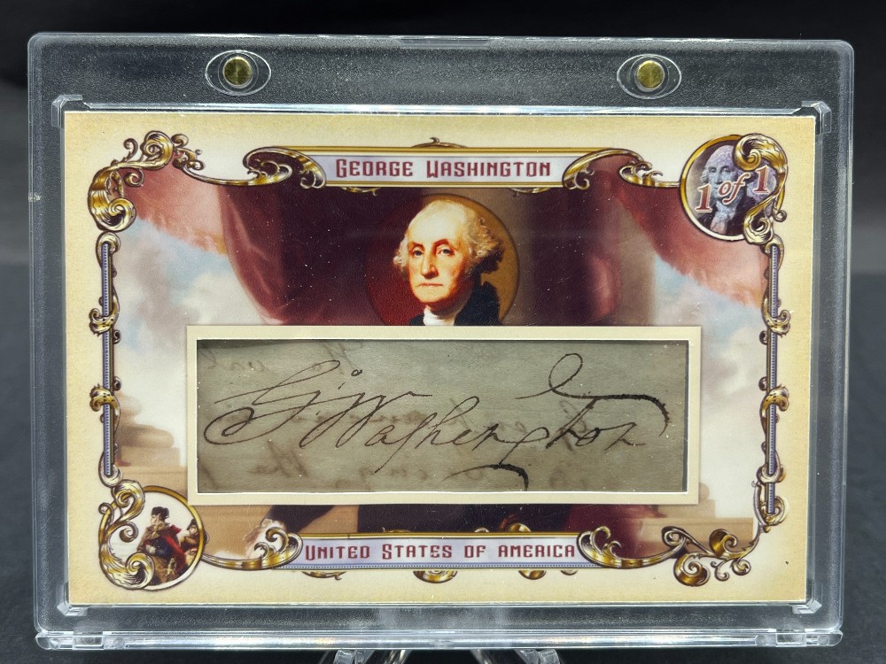 George Washington Signature, PSA/DNA With Letter Of Authenticity