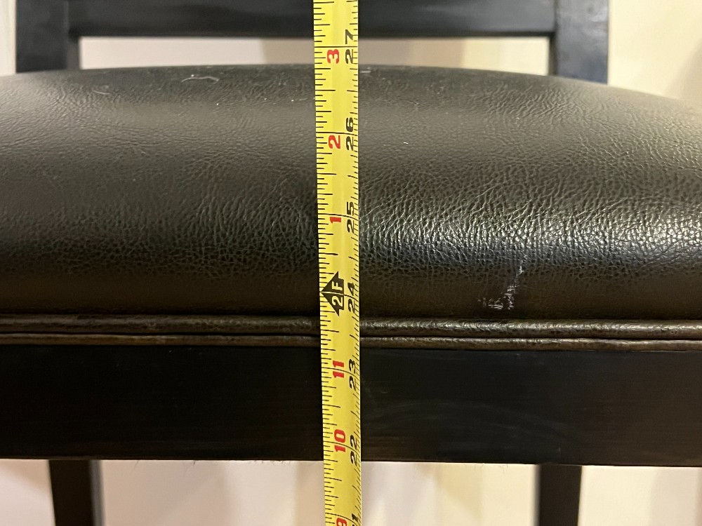 Black Upholstered Bar Stool