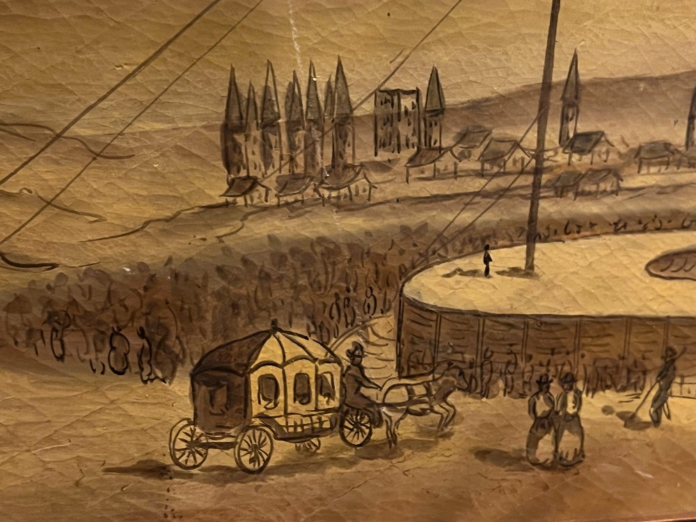 Framed Hot Air Balloon Painting?