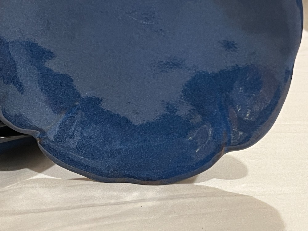 Lot of Blue Scalloped Edge Plates