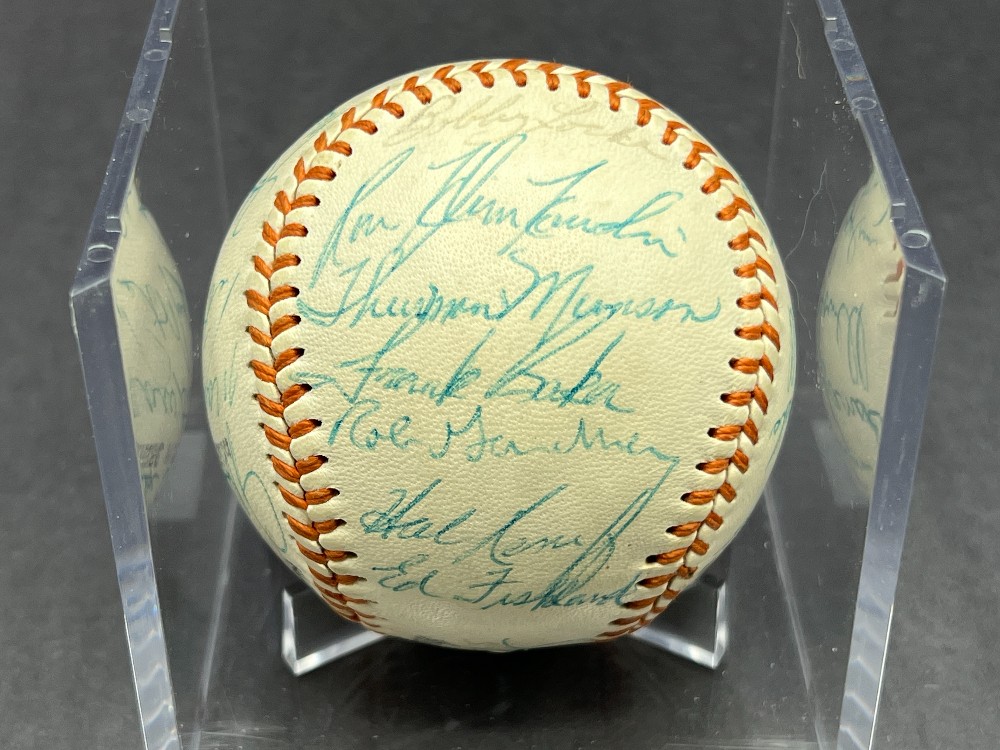 1969 Syracuse Chiefs Multi-Signed Baseball (List of Names in Description), JSA