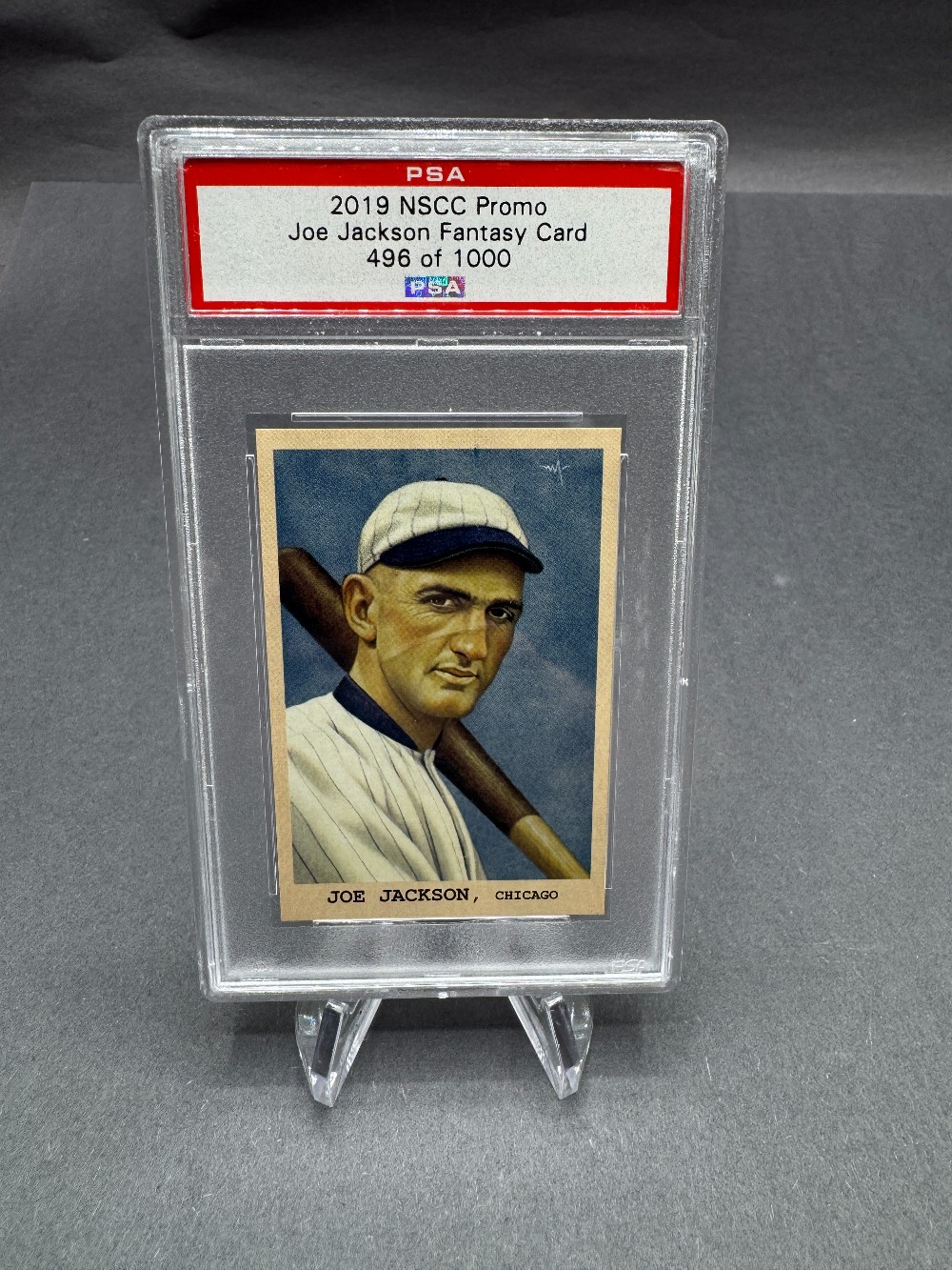 2019 NSCC PROMO FANTASY CARD Joe Jackson PSA Card #496 Of 1000
