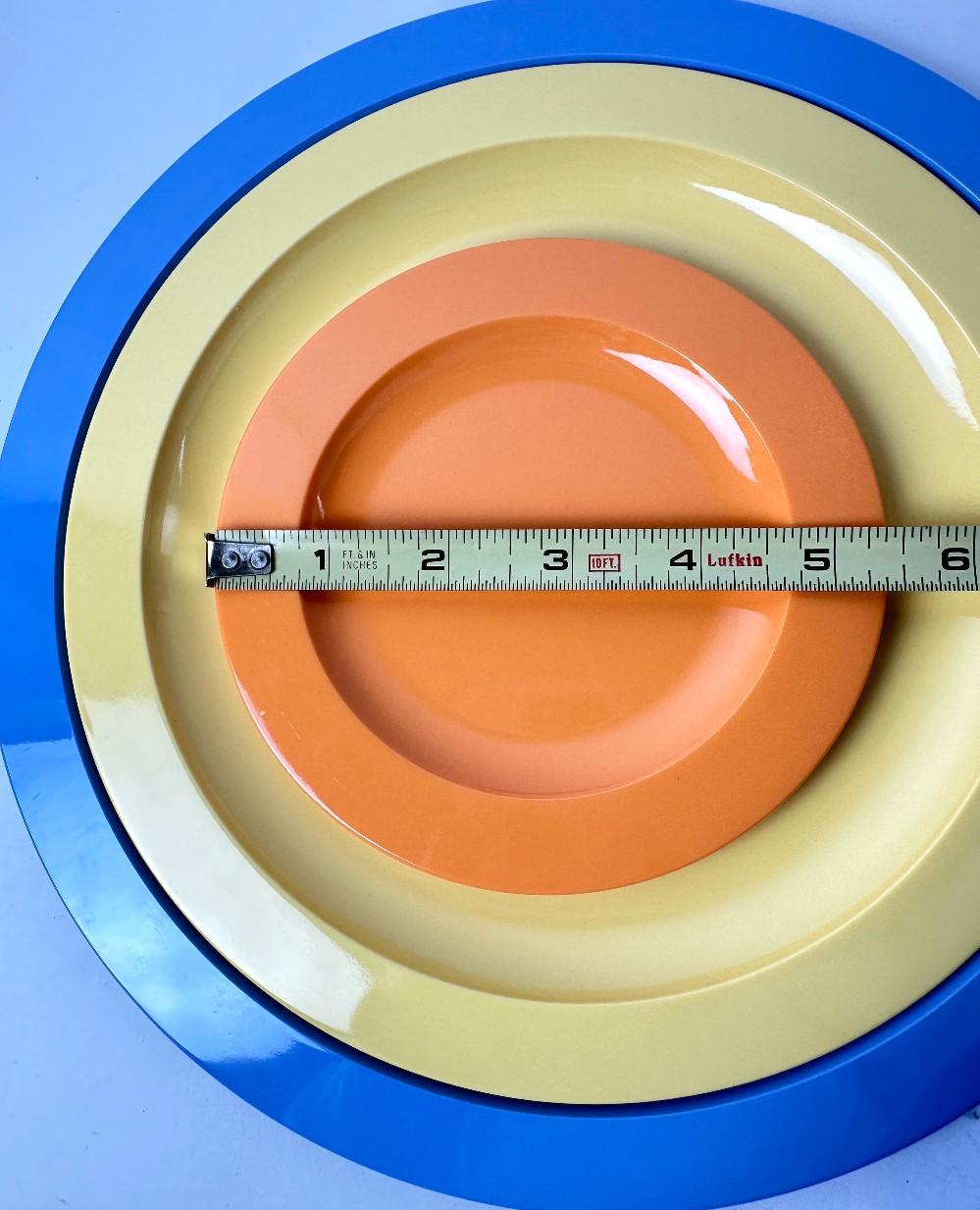 Vintage Tupperware Nesting Plate & Bowl Set New