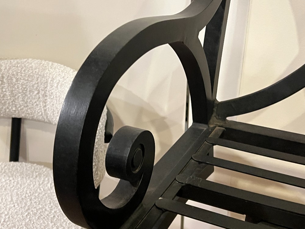 Black Swiveling Outdoor Bar Stool