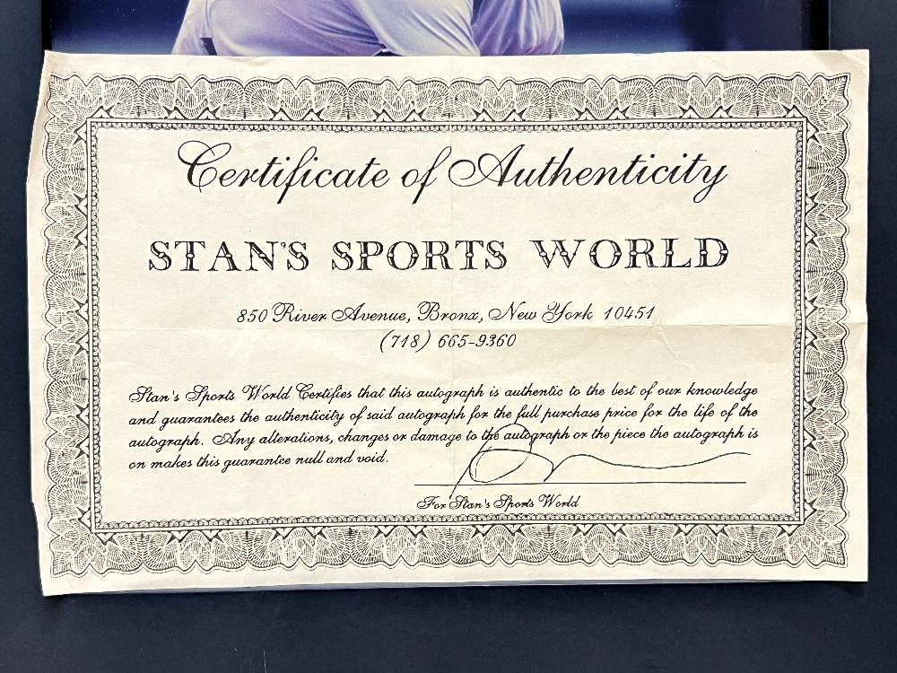 Roger Clemens Picture, Frame: 10 ¾” x 12 ¾” H, MLB, Stan’s Sports World With COA