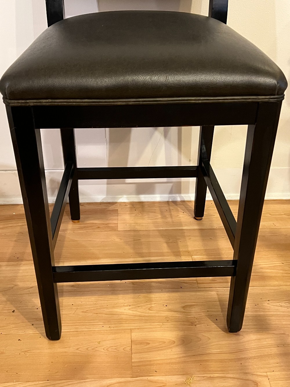 Black Upholstered Bar Stool