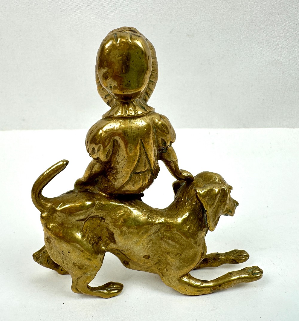Set of 4 Antique Brass/Bronze Figurines