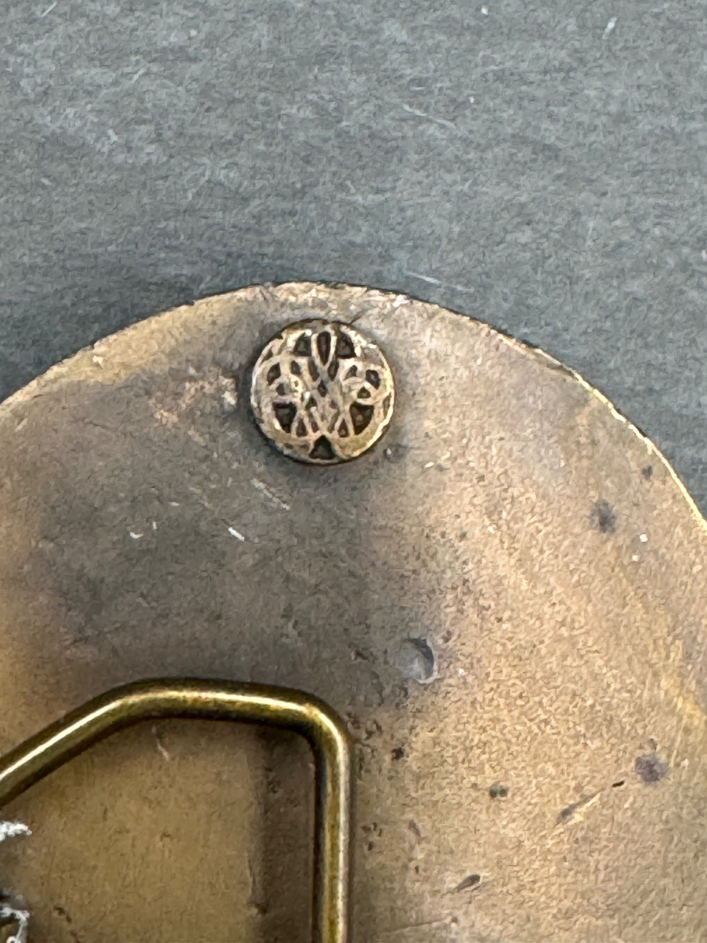 Art Nouveau 1974 Bergamot Brass Works Belt Buckle