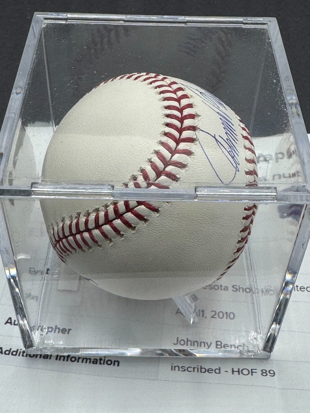 Johnny Bench Autographed 