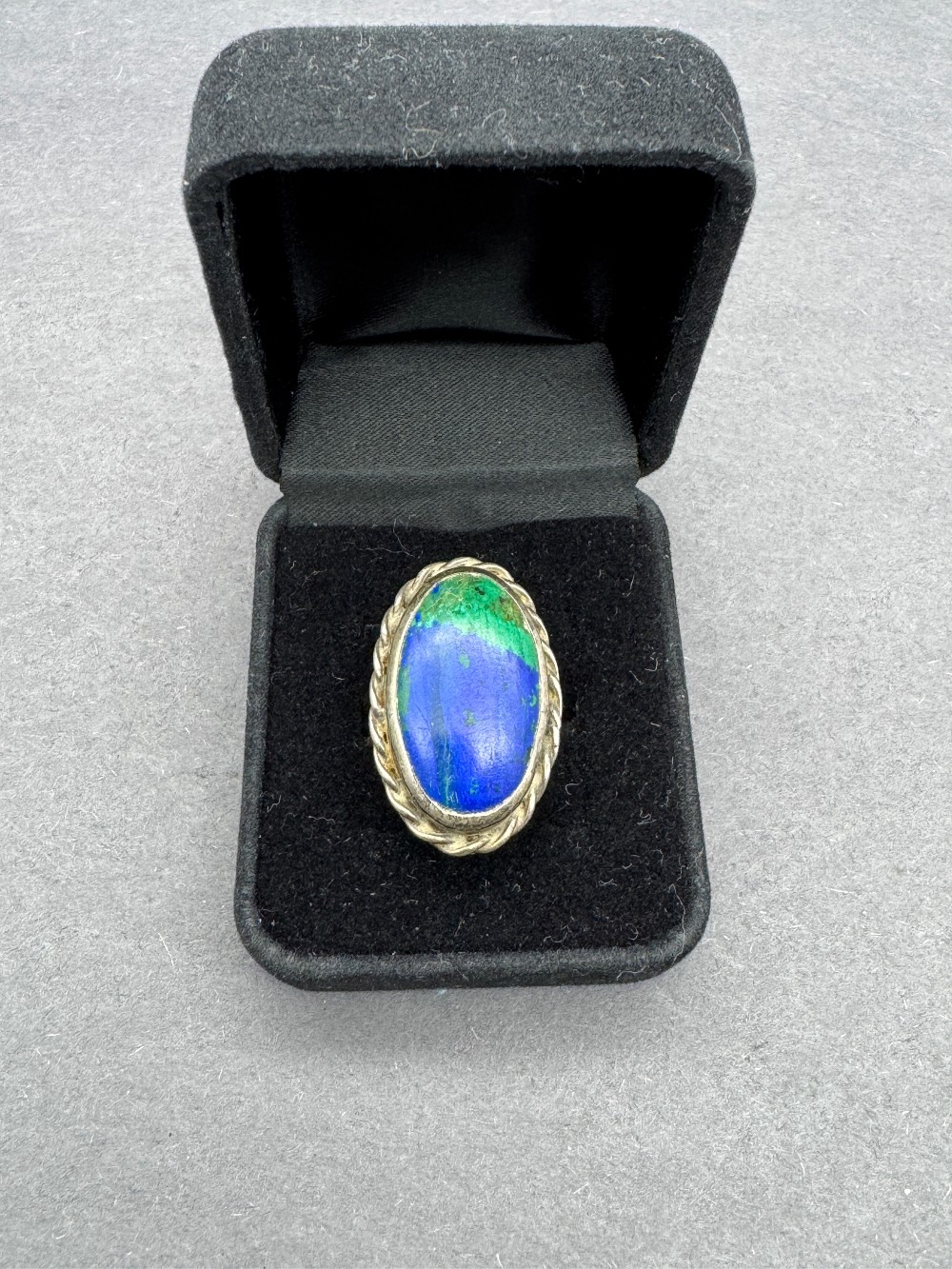 Azurite Malachite Sterling Ring