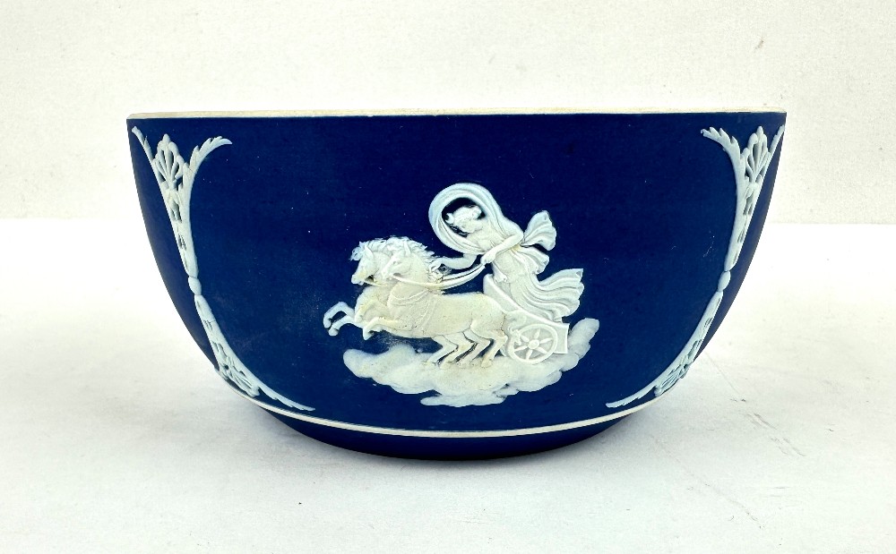 Antique Wedgwood Blue Jasperware Bowl