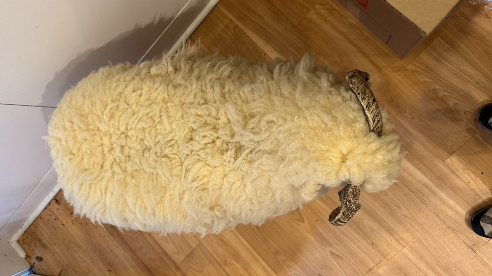 Sheep Footrest/Sculpture