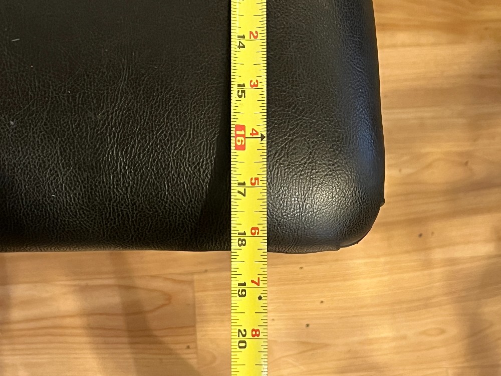 Black Upholstered Bar Stool